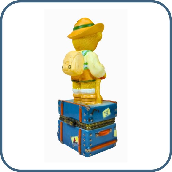 1998 Enesco Cherished Teddies "Germany" Porcelain Trinket Box #441082 P Hillman - Picture 4 of 4